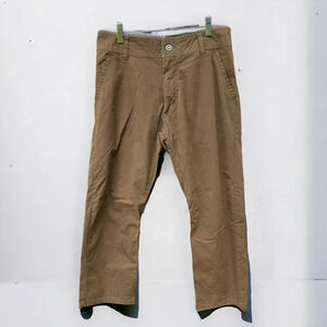 Kuhl Slax Pants Mens 33x25 Tan Khaki Lightweight Casual Hiking Outdoor READ!
